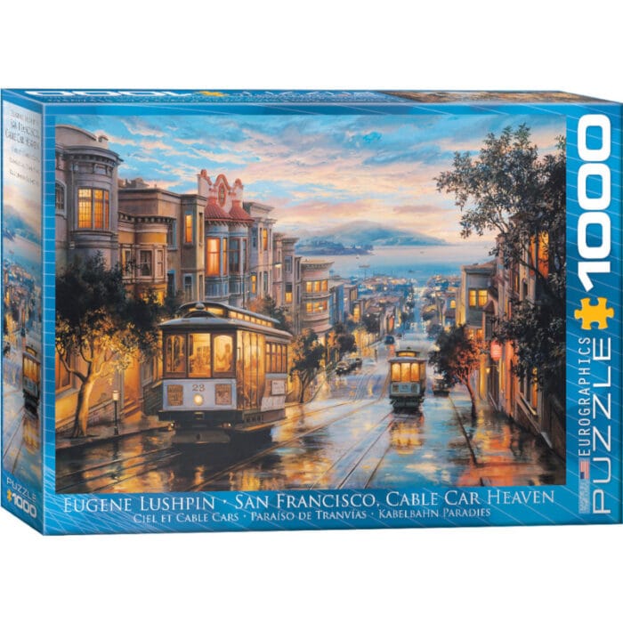 Eurographics “Eugene Lushpin - San Francisco, Cable Car Heaven”  -  Puzzle 1000 κομμάτια