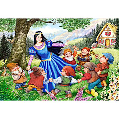 Castorland Maxi puzzle: Snow White and the seven dwarfs  -  40 κομμάτια