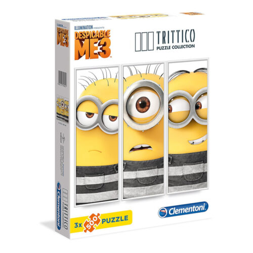 Clementoni : 3 Puzzles - "Minions" -  500 κομμάτια
