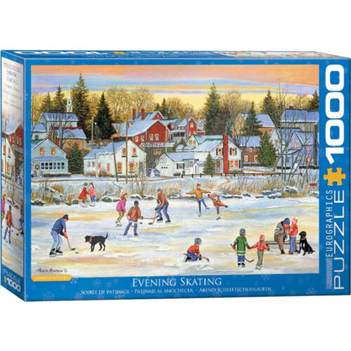 Eurographics : "Evening Skating" – Puzzle 1000 κομμάτια