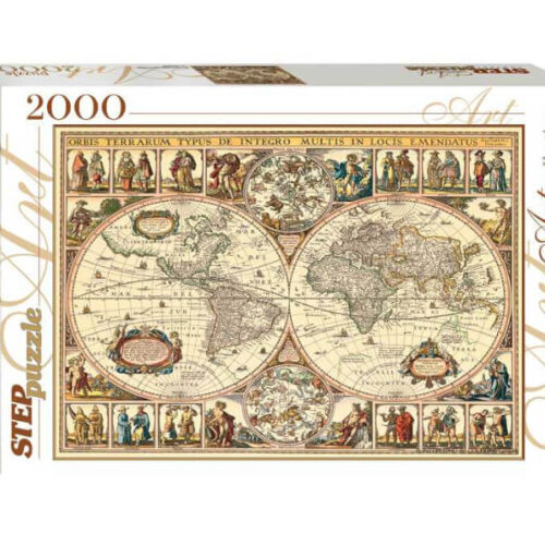 Step Puzzle : “Historical Map of the World” – 2000 κομμάτια