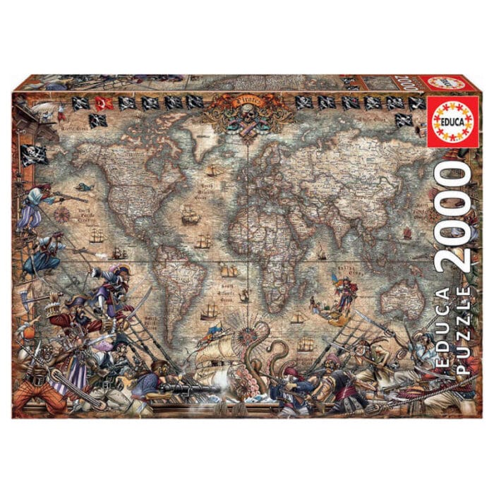 Educa : “Antique Pirates Map” – 2000 κομμάτια