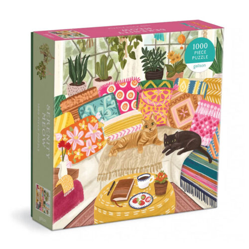 Serenity Meow 1000 Piece Puzzle – Παζλ με Γάτες και Φυτά