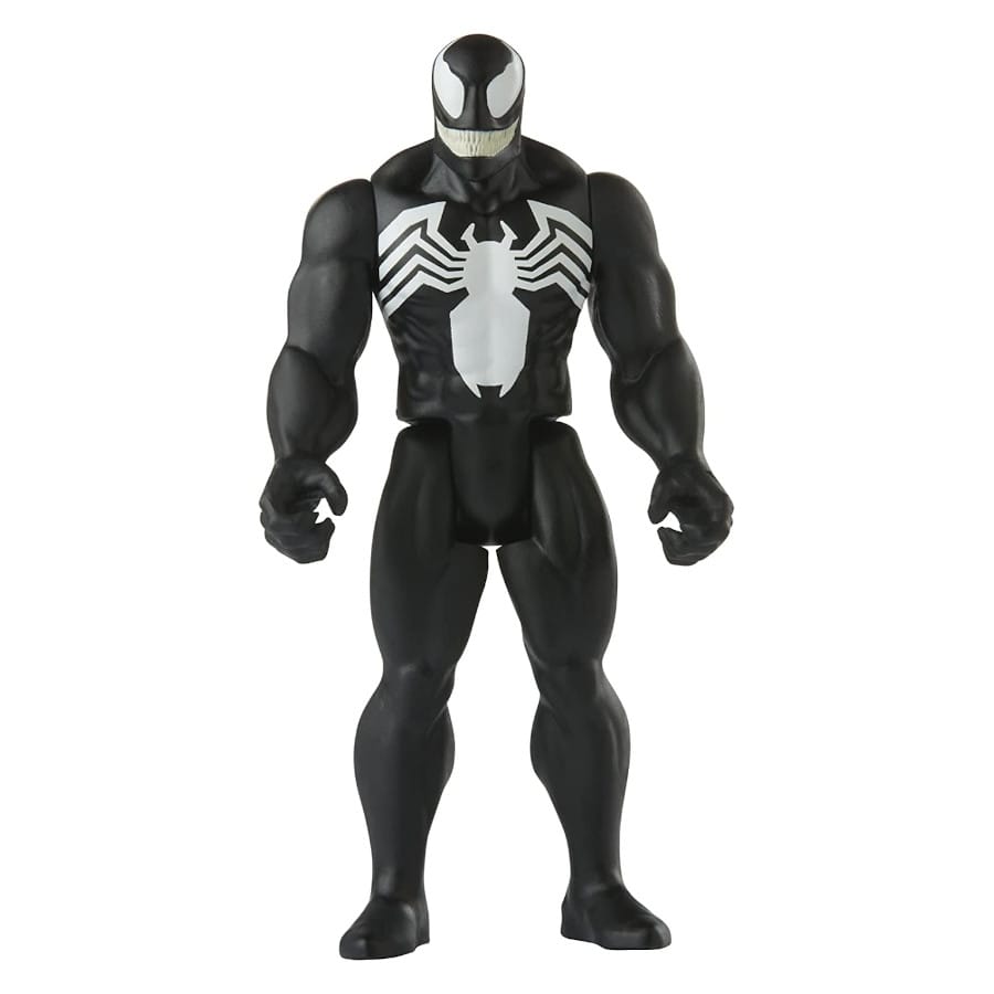 Hasbro Marvel Legends Series - Action Figure Venom 9,5 Cm, Retro 375 Collection, Ispirata Ai Fumetti, Con Punti Di Snodo