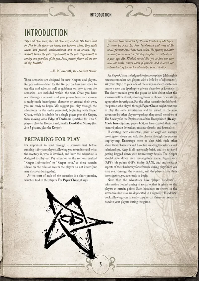 Call Of Cthulhu RPG Starter Set - Image 2