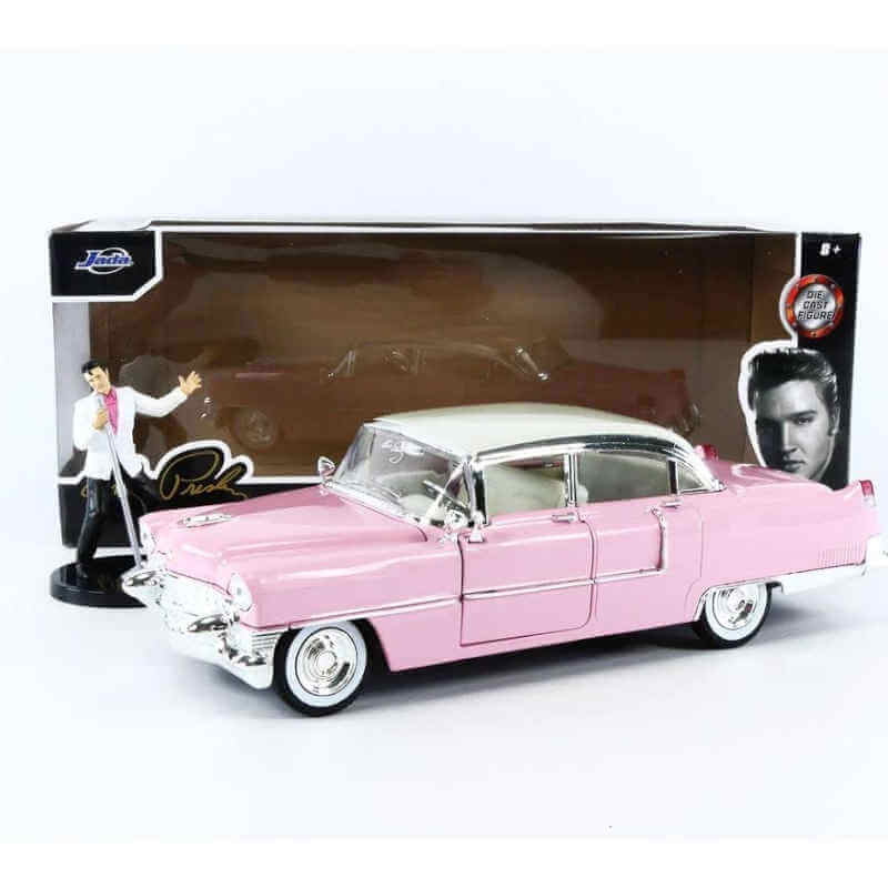 Jada Toys : 1955 Elvis Presley Cadillac 1:24 + Elvis Φιγούρα