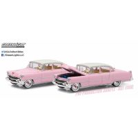 1955 Cadillac Fleetwood Series 60 - Pink with White Roof 1:64