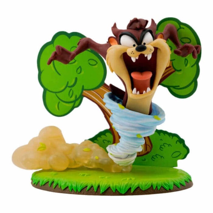 Taz φιγούρα 12cm από Looney Tunes με σκηνή δράσης και ανεμοστρόβιλο