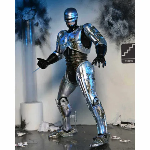 Φιγούρα NECA Ultimate Battle Damaged RoboCop 18cm με καρέκλα