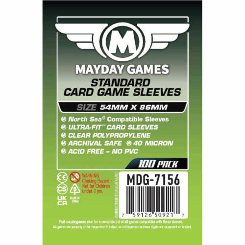 Mayday Card Game Sleeves (54x86mm) -100
