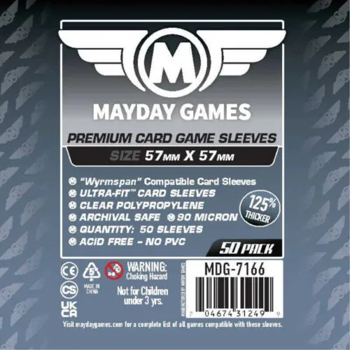 Mayday Card Game Sleeves (57x57mm) -100