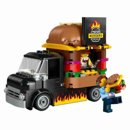 Κουτί LEGO City 60404 Burger Van με μίνι φιγούρες