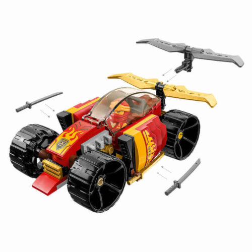 LEGO NINJAGO Kai's Race Car EVO (71780) με φλογερό αγωνιστικό όχημα και μίνι φιγούρα
