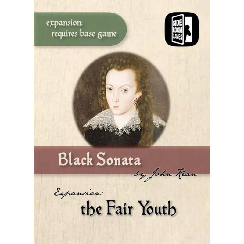 Κουτί επέκτασης Black Sonata: The Fair Youth με ελισαβετιανό πορτρέτο.