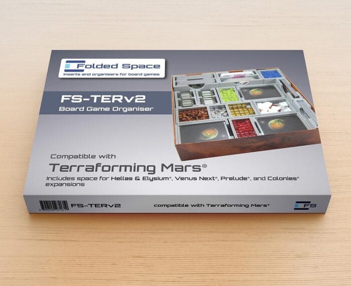 FS-TERV2 insert για Terraforming Mars με trays για κάρτες, πόρους και tiles