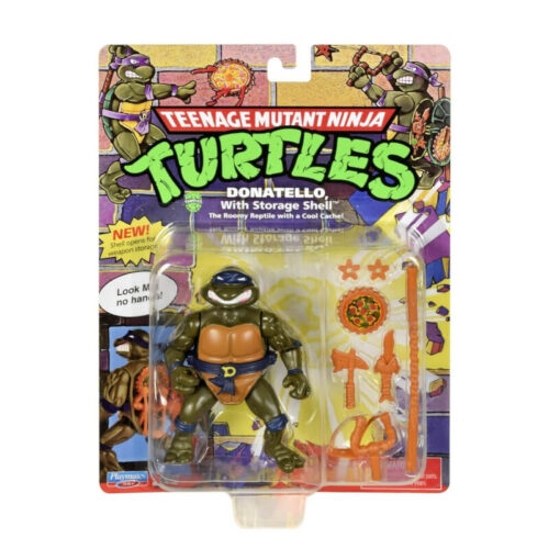 Donatello Ninja Turtles figure με storage shell και retro όπλα σε blister συσκευασία
