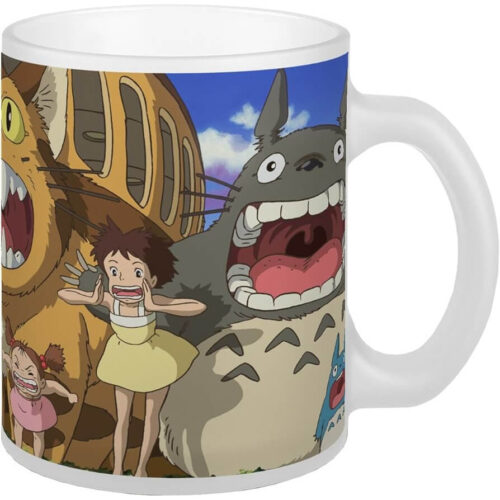 Totoro anime mug with Catbus and scream scene – Studio Ghibli κούπα