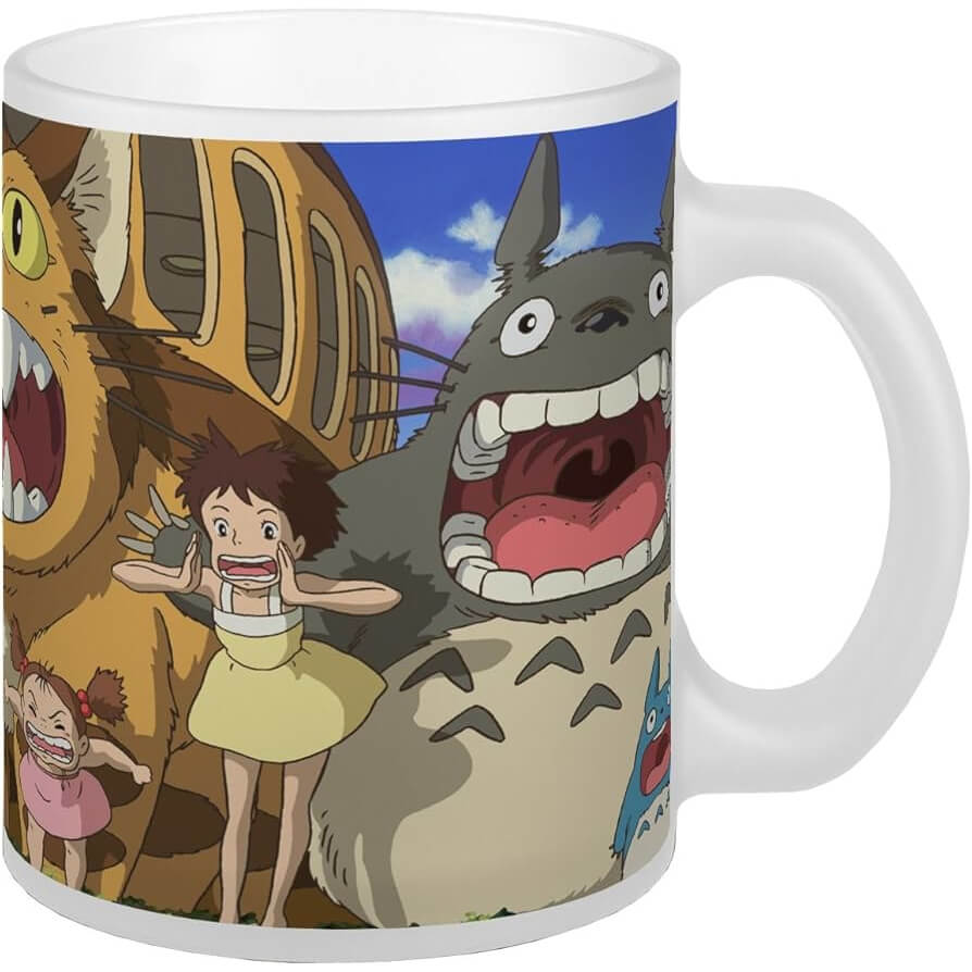 Totoro anime mug with Catbus and scream scene – Studio Ghibli κούπα