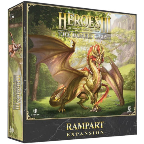 Heroes 3 Rampart Expansion board game με Gold Dragon και νέες μονάδες