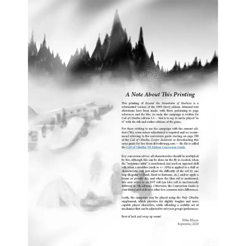 Call of Cthulhu Beyond the Mountains of Madness (Reprint) - Image 3