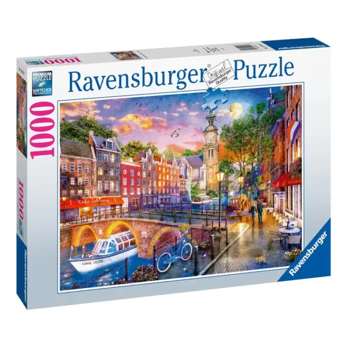 Ravensburger Puzzle: Sunset over Amsterdam – 1000 κομμάτια