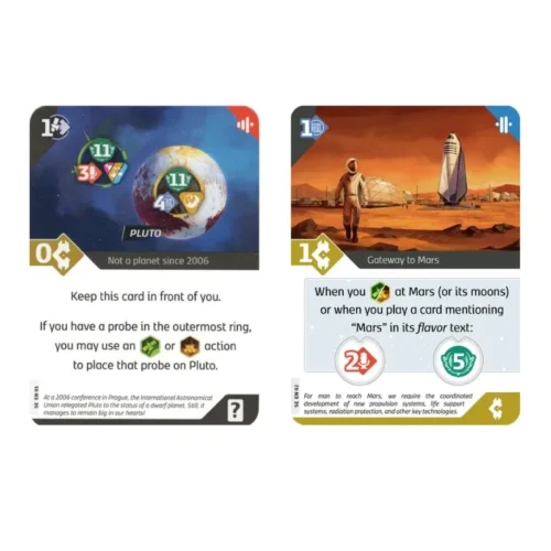 SETI Pluto & Gateway to Mars Promo Cards