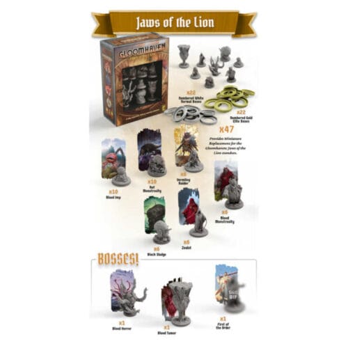 Miniatures of Gloomhaven Jaws of the Lion Set
