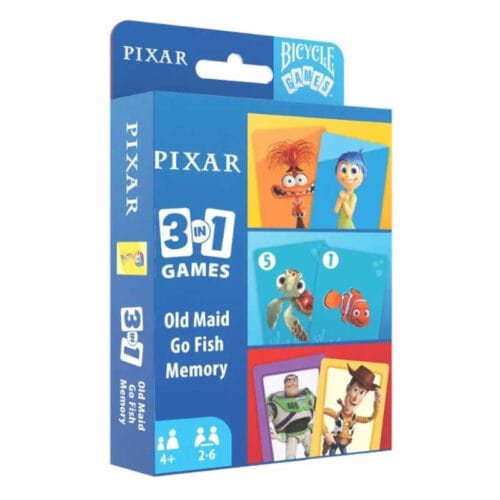 Disney Pixar 3 in 1 Παιχνίδια με Κάρτες