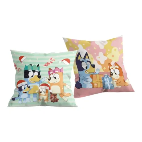 Bluey Family Christmas – Χριστουγεννιάτικο Παιδικό Μαξιλάρι 40x40 cm
