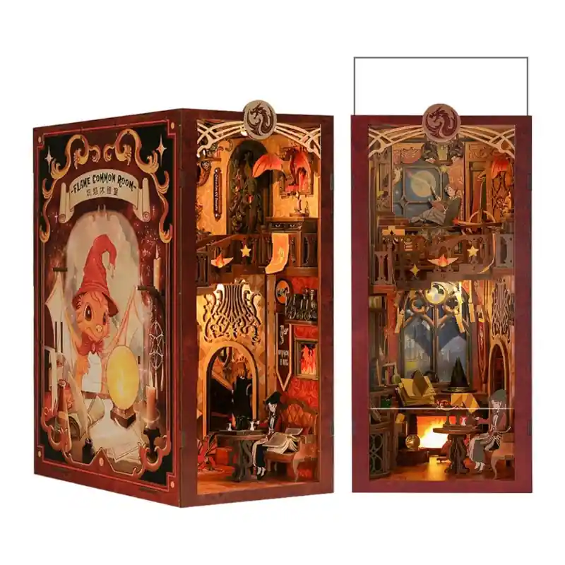 Book Nook Flame Common Room 23 x 11 cm