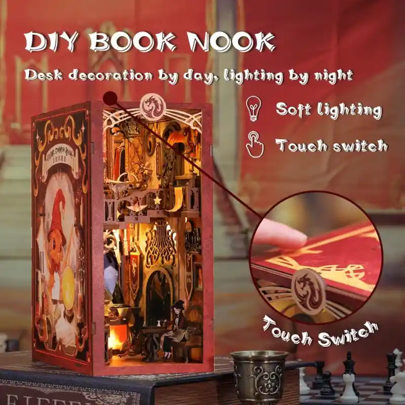 Book Nook Flame Common Room 23 x 11 cm - Image 4