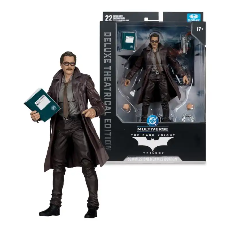 DC Multiverse The Dark Knight Trilogy – Συλλεκτική Φιγούρα Commissioner Gordon (Deluxe Theatrical Edition) 18 cm - Εικόνα 4
