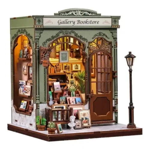 Miniature House Model Kit Gallery Bookstore 20 x 16 cm