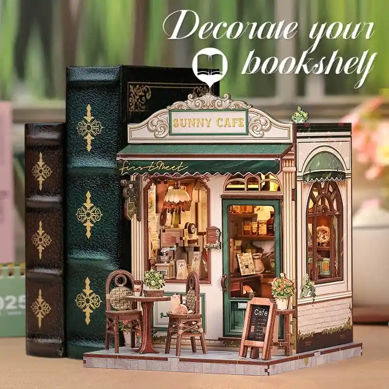 Miniature House Model Kit Sunny Cafe 20 x 16 cm - Image 2
