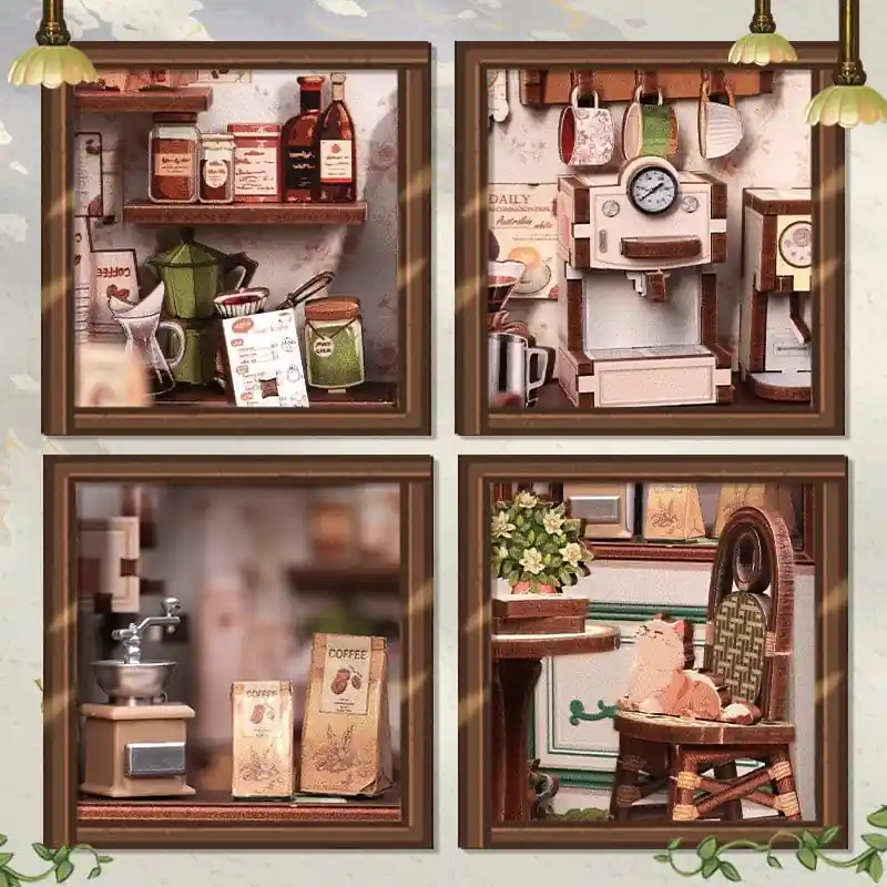 Miniature House Model Kit Sunny Cafe 20 x 16 cm - Image 3