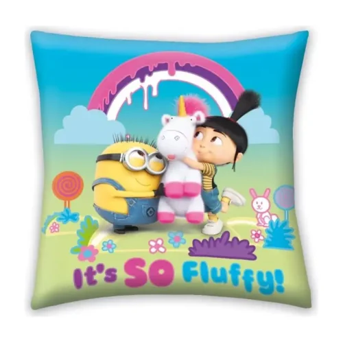 Minions It's So Fluffy – Παιδικό Διακοσμητικό Μαξιλάρι 40x40 cm